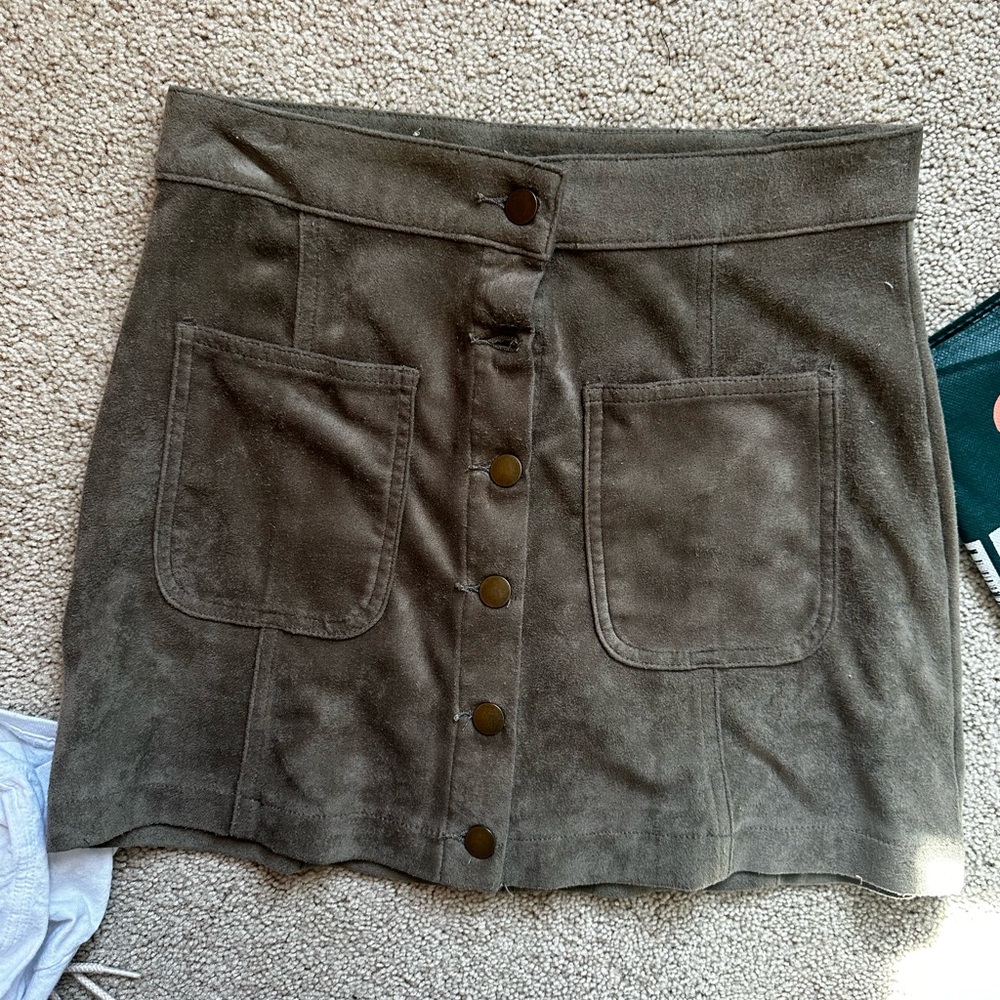 Suede Skirt